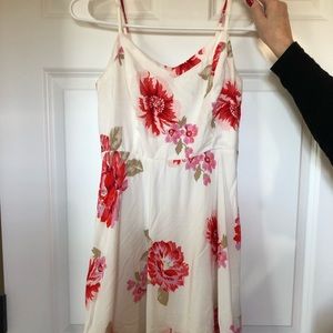 Floral mini dress.